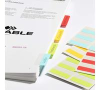 DURABLE Onglets adhésifs QUICK TAB 40 mm, 48 pc, Multicolore, 840500