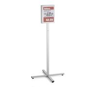 Durable OUTDOOR 502057 Support d'information A4 avec 2 poches magnétiques étanches, résistant aux intempéries et stabilisé UV, anthracite/gris