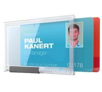 Durable Pack 10 Porte-Badge Pushbox Duo Carte 54 X 87 Mm Transparent