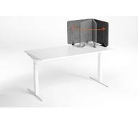 DURABLE - Panneau séparateur de Bureau Acoustique Effect 120 - Réduction du Bruit -Protection visuelle - Installation Facile - Pliable