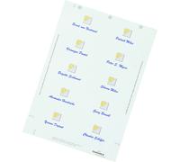 DURABLE Planches bristol d?insertions BADGEMAKER® pour badge 54 x 90 mm - Planche à imprimer - Blanc - Boîte de 200 pièces