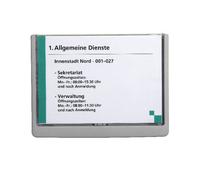 Durable Plaque de porte 486637 (l x H) 210 mm x 148.5 mm graphite 486637