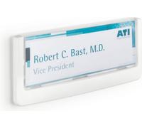 DURABLE Plaque de porte CLICK SIGN 149x52,5 mm, Blanc, 486002