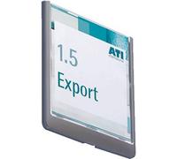 Durable Plaque de porte CLICK SIGN - 4862 (l x H) 149 mm x 148.5 mm graphite