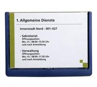 DURABLE Plaque de porte CLICK SIGN, format A5, bleu foncé Bleu G