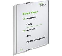 DURABLE Plaque de porte INFO SIGN A3 portrait, Argent, 480823