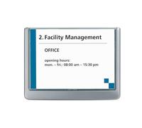 DURABLE – Plaque de porte CLICK SIGN – A6 paysage 149 x 105,5 mm – Kit de montage – Graphite – 1 pièce