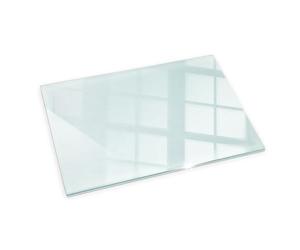Durable Plaque de Verre pour Cheminée 100x70 Revêtement de Sol Plancher Plaque de Base de Foyer Pare-feu Protection Contre Etincelles Qualité Supérieure Rectangulaire Clair élégant