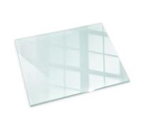 Durable Plaque de Verre pour Cheminée 60x40 Revêtement de Sol Plancher Plaque de Base de Foyer Pare-feu Protection Contre Etincelles Qualité Supérieure Rectangulaire Clair élégant
