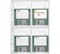 DURABLE Pochette A4 DISCOFLEX® A4 pour disquettes de 3,5', 5 pc, Transparent, 524319