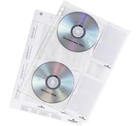 Durable Pochette de classeur CD/DVD 522219 4 CDs/DVDs/disques Blu-ray transparent polypropylène 5 pc(s)