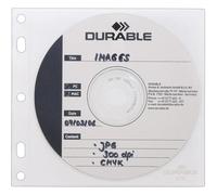 Durable Pochette de classeur CD/DVD 523919 2 CDs/DVDs/Blu-rays transparent,
