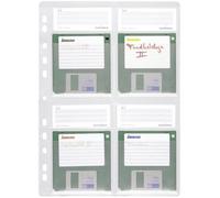 Durable Pochette de classeur pour disquette 4 disquettes 3,5 pouces plastique transparent 5 pc(s) (l x H) 210 mm x 297 mm 524319