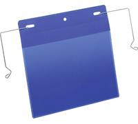 Durable Pochette de suspension avec tige métallique 175207 bleu 223 mm x 218 mm