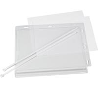 DURABLE Pochette étanche A5 avec serre-câbles, 5 pc, Transparent, 505919