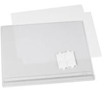 Durable Pochette étanche adhésive A5, 5 pièces, Transparent, 505719 | Porte-affiche extérieur, fixation adhésive, fermeture étanche testée IPX5, résistante UV, antireflets, Made in Poland