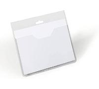 Durable - Pochette porte-badge ouverte au dos - Format 60 x 90 mm - Transparent - Boite de 20 - 813619