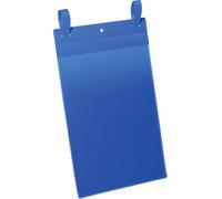 DURABLE Pochette porte-documents 175007 A4 portrait, bleu foncé, avec lanières – boîte 50 pièces