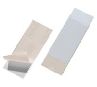 DURABLE - Pochette - Porte étiquette adhésif - Pochette POCKETFIX - 150 x 58 mm - Transparent - Boîte de 10 pièces - 807519