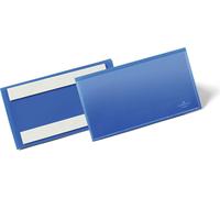 DURABLE Pochettes adhésives 150x67 mm, 50 pc, Bleu foncé, 176207