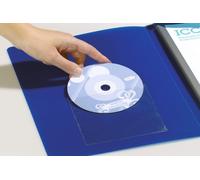DURABLE Pochettes adhésives POCKETFIX® CD/DVD boîte de 100, 100 pc, Transparent, 828019