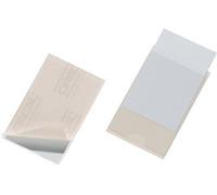 DURABLE Pochettes adhésives POCKETFIX 837919 pour carte de visite 57 x 90 mm – Boîte de 100