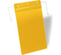 DURABLE Pochettes avec fil de suspension A4 portrait, 50 pc, Jaune, 175304