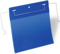 DURABLE Pochettes avec fil de suspension A5 paysage, 50 pc, Bleu foncé, 175207