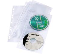 DURABLE Pochettes CD/ DVD COVER LIGHT S classable, 5 pc, Transparent, 528219