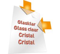 DURABLE Pochettes-coin transparentes STANDARD A4 cristal clair PP boîte de 100, 100 pc, Transparent, 233519