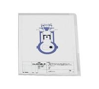 DURABLE Pochettes-coins, A4, en PP, 0,12 mm, rouge