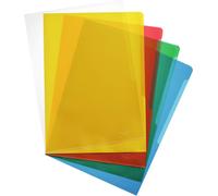 DURABLE Pochettes-coins transparentes STANDARD A4 PP boîte de 100, 100 pc, Multicolore, 233700