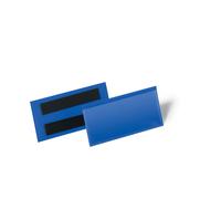 Durable Pochettes logistiques magnétiques - 100 x 38 mm - Bleu - Lot de 50
