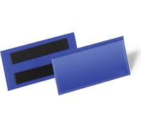 DURABLE Pochettes magnétiques 100x38 mm, 50 pc, Bleu foncé, 174107