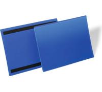 DURABLE Pochettes magnétiques A4 paysage, 50 pc, Bleu foncé, 174507