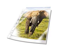 Durable Pochettes Plastiques A4 Extra Larges, 50 pièces, transparent | Dimensions 240 x 310 mm, polypropylène 90my, perforation universelle, pour documents non perforés et classeurs