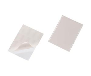 Durable POCKETFIX® Lot de 25 pochettes auto-adhésives Transparent Format A5 148 x 210 mm