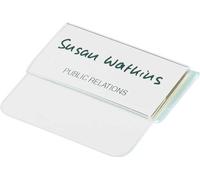 DURABLE Porte-badge 40x75 mm avec rabat de fermeture, 25 pc, Transparent, 812019