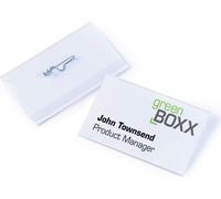 DURABLE Porte-badge 54x90 mm avec épingle, 50 pc, Transparent, 800419