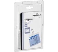 Durable 861219 Pochette Porte-badge Universel Fixation par Clip Métallique pour Insertion Format 60 x 90 mm Plastique Résistant Transparent Boîte de 5