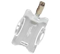 Durable Porte-Badge, Avec Clip, 54 X 90 Mm, Transparent