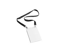 Durable porte-badge avec cordon tissu-délégataire avec fermeture de sécurité noir-réf 8125-01 lot de 10 852501