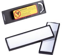 DURABLE Porte-badge CLIP CARD 17x67 mm avec aimant, 25 pc, Noir, 813201