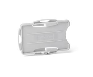 DURABLE Porte-badge de sécurité ECO ouvert pour 2 cartes 54 x 87 mm - Gris - Lot de 10