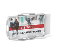 DURABLE Porte-badge ECO – ouvert pour 2 cartes 54 x 87 mm – gris