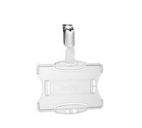 DURABLE Porte-badge de sécurité 811819 ouvert avec clip métal 54 x 85 mm transparent boîte de 25