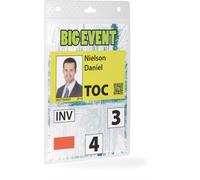 DURABLE Porte-badge évènementiel A6, 20 pc, Transparent, 852619