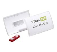 DURABLE Badges à aimant Clickfold – Boîte de 10, 4 x 7,5 cm