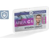 DURABLE Porte-badge PERMANENT pour 1 carte, 10 pc, Transparent, 892819