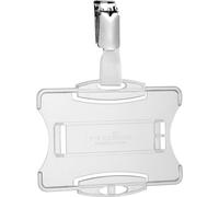 DURABLE Porte-carte de sécurité 1 carte avec clip, 25 pc, Transparent, 811819